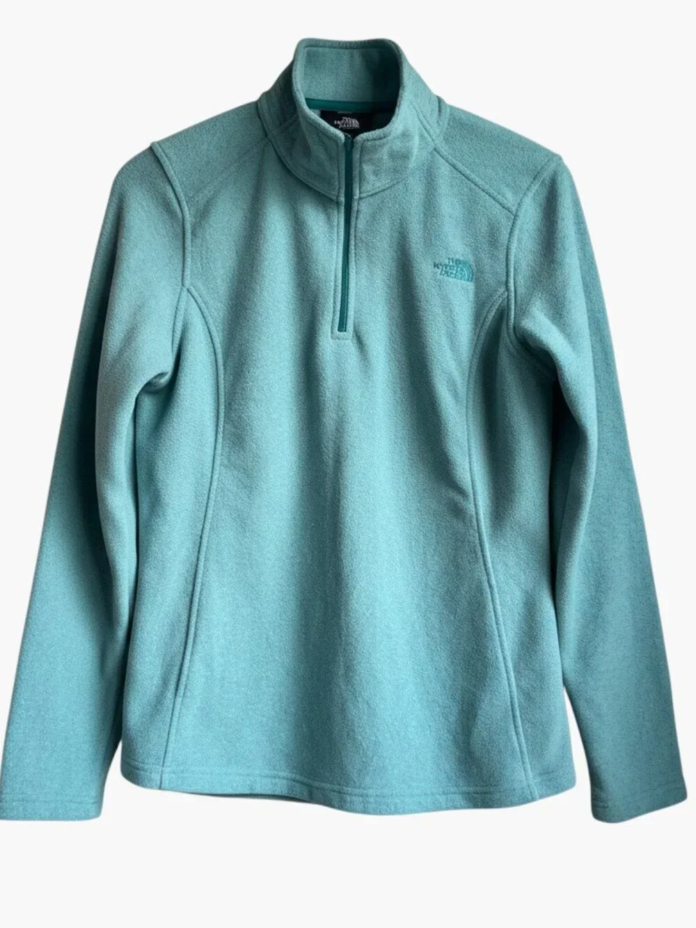 The North Face Glacier 1/4 Zip Fleece Harbor Blue Heather NWT M